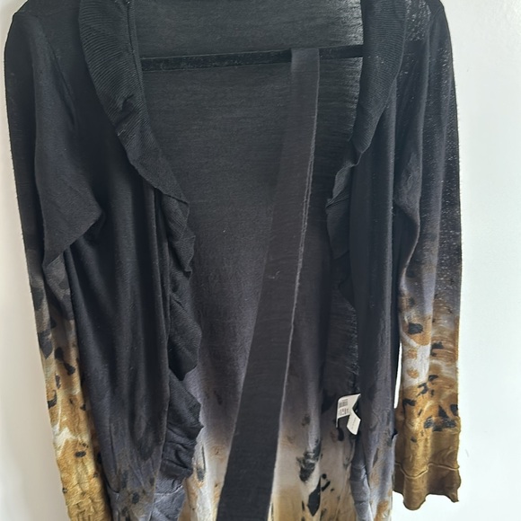 Roberto Cavalli 100% Wool Stylish Ombre Long Button Down Cardigan - Picture 11 of 11